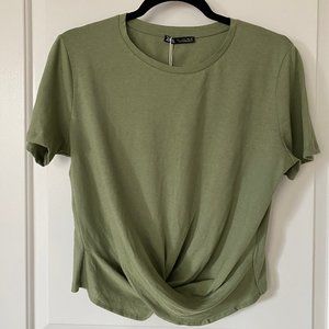 Zara T-Shirt with Twist Knot